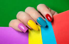 100 multi colored nails designs