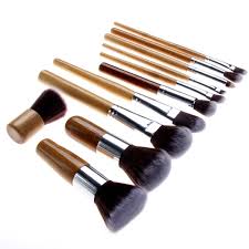 bamboo eco make up brush set