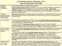 The Depressions New Deal Relief Recovery Reform Banking