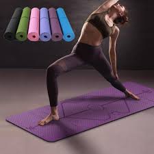tpe yoga mat with position line 1830 61
