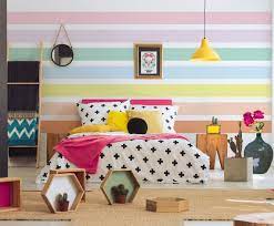 Buy Rainbow Stripes Wall Mural Pastel