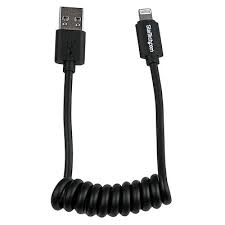 0 3m 1ft Coiled Lightning To Usb Cable Lightning Cables Switzerland