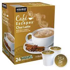 cafe escapes chai latte k cup 24ct meijer