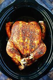 Whole Chicken Slow Cooker Time gambar png