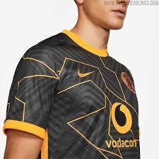 It features a black modern design neckline on the classic kc gold shirt complemented by a black and grey. Kaizer Chiefs 21 22 Home Away Kits Released Footy Headlines