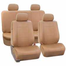 Leather Car Seat Cover Brown Konga