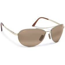 Maui Jim Pilot Gold Hcl Bronze Sunglasses In Metal Mj H210 16