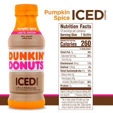 dunkin donuts bottled iced coffee nutrition facts best