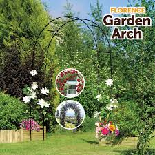 2 4m Metal Garden Arch Heavy Duty