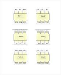 Table Seating Chart Template Teplates For Every Day