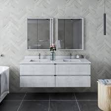 Double Wall Hung Bath Vanity Cabinet