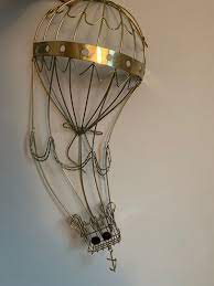 vintage hanging hot air balloon metal