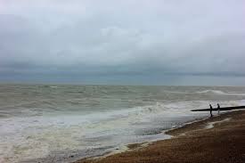 un pied à cayeux sur mer face à la