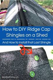 how to make ridge cap shingles from