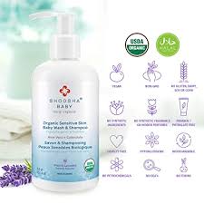 Once a month with a gentle puppy shampoo is enough. Buy Shoosha Organic Sensitive Skin Baby Wash And Shampoo 8 5oz Baby Shampoo And Body Wash Hypoallergenic Baby Body Wash Tear Free Shampoo Safe For Kids And Pets Baby Shampoo Organic Body Wash