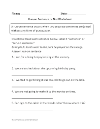 Sentence And Fragment Worksheets Slaterengineering Com