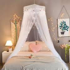 The dhp (dorel home products) canopy pink twin size bed frame is dark pink in color and holds up to 250 pounds. Kids Bed Canopy Mosquito Net Princess Canopy For Girl Baby Bed Round Dome Hanging Yarn Play Tent Bedding Unique Lace Netting Curtain Reading Nook Nursery Bedroom Indoor Game House Decor Pink Kids