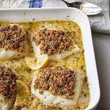 If there's one human who can coach the masses through an elegant thanksgiving affair, it's ina garten. Barefoot Contessa Baked Cod With Garlic Herb Ritz Crumbs Recipes