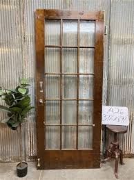 15 Pane Glass Door 37 5x89 5 Vintage