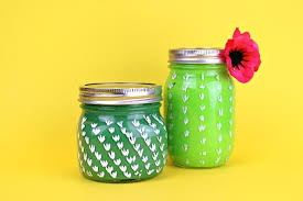Painted Cactus Mason Jars Mason Jar