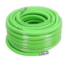Ab Tools 20 Metres Compressor Air Hose Airline High Vis Quick Release Fittings Soft Rubber