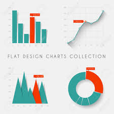 Set Of Vector Flat Design Infographics Statistics Charts And
