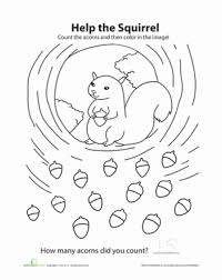 In addition, the kid is carried away and does not bother his print coloring pages by moving the cursor over an image and clicking on the printer icon in its upper right corner. Squirrel Count And Color Worksheet Education Com