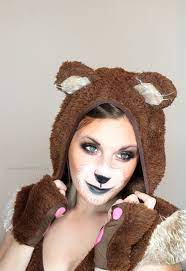 cute bear makeup tutorial for halloween