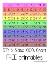 Diy 6 Sided Magnetic 100s Chart 100 Chart Chart Student