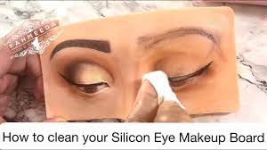 clean your eye makeup practice board