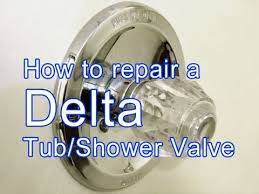 to repair a delta tub shower valve