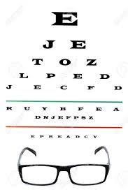 Eye Chart With Reading Glasses