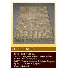 basket weave sea gr hemp rug size