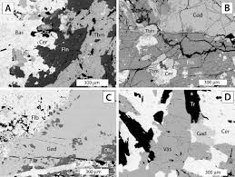 bse images of ree mineral emblages