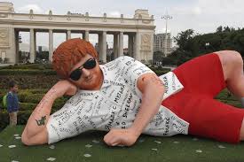 Part of his celebration included. Giant Ed Sheeran Statue Pops Up In Moscow Park London Evening Standard Evening Standard
