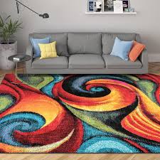 5x8 contemporary multi color area rugs