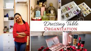dressing table organization tips to