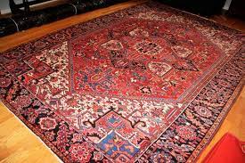 persian heriz carpet hand knotted wool