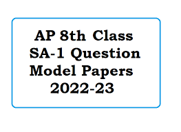 ap 8th cl sa 1 question papers 2022