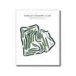 Yardley Country Club, PA Golf Course Map, Home Decor, Golfer Gift ...