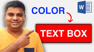 text box with color in word microsoft
