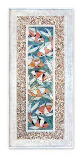 Koi Fish Stained Glass Mosaic Wall