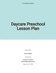 33 pre lesson plan templates