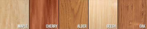 kitchen cabinet wood species for