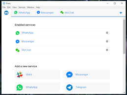 Franz The Unified Chat Messenger For Facebook Whatsapp And