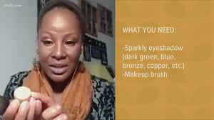 create a sparkly makeup look for