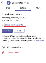 create meeting link in microsoft teams
