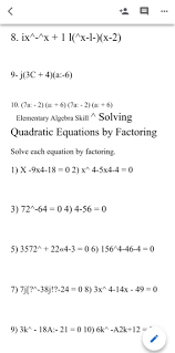 Solved Factoring Traditional Ac