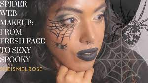 spider web makeup from fresh face to