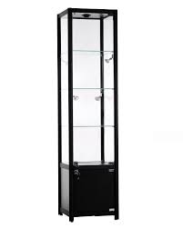 Glass Display With Storage Cabinet